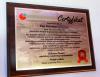 Dyplom drewniany - certyfikat emeryta