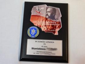 Dyplom drewniany złożony - Ryngraf pamiątkowy Polska