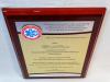 Dyplom drewniany złożony - wyrazy uznania z okazji otwarcia