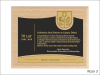 Dyplom drewniany złożony - Jubileusz funkcjonowania