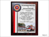 Dyplom drewniany złożony - podziękowanie od strażaków