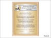 Dyplom drewniany złożony - Jubileusz działalności Instytucji