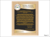 Dyplom drewniany złożony - Jubileusz działania instytucji
