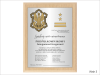Dyplom drewniany złożony - gratulacje z okazji awansu