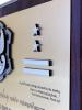 Dyplom drewniany złożony - gratulacje z okazji awansu